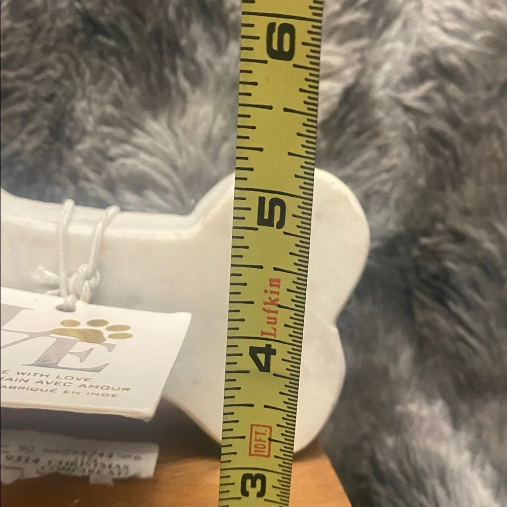 White Bone-Shaped Stocking/Leash Holder - Picture 15 of 16